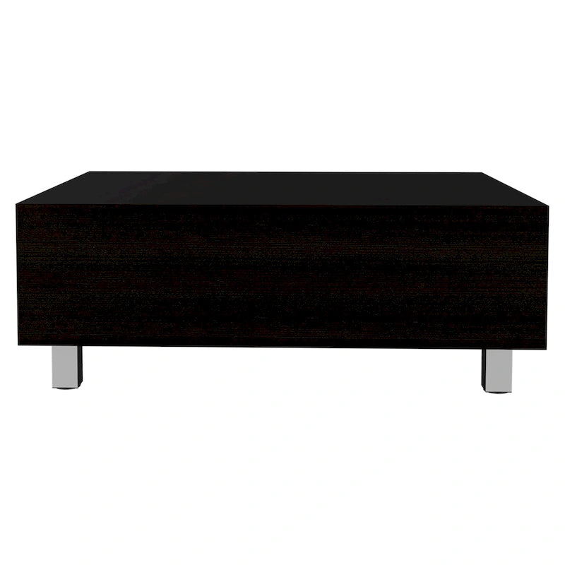 Table basse avec plateau relevable et rangement dissimulé - 4 pieds