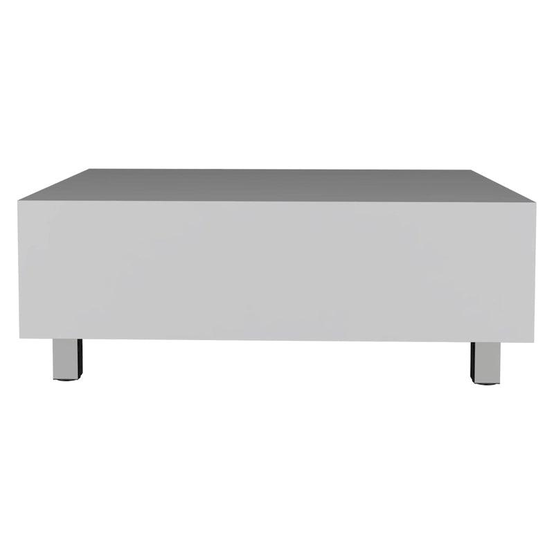 Table basse avec plateau relevable et rangement dissimulé - 4 pieds