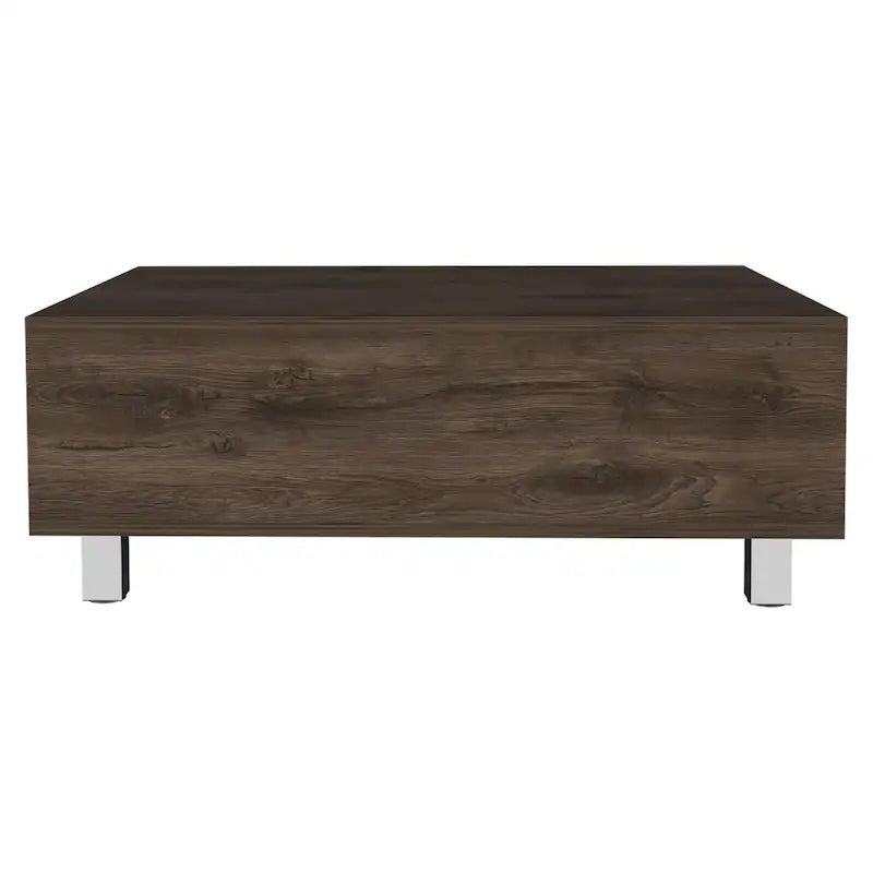 Table basse avec plateau relevable et rangement dissimulé - 4 pieds