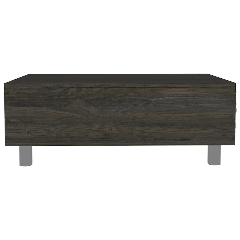 Table basse avec plateau relevable et rangement dissimulé - 4 pieds