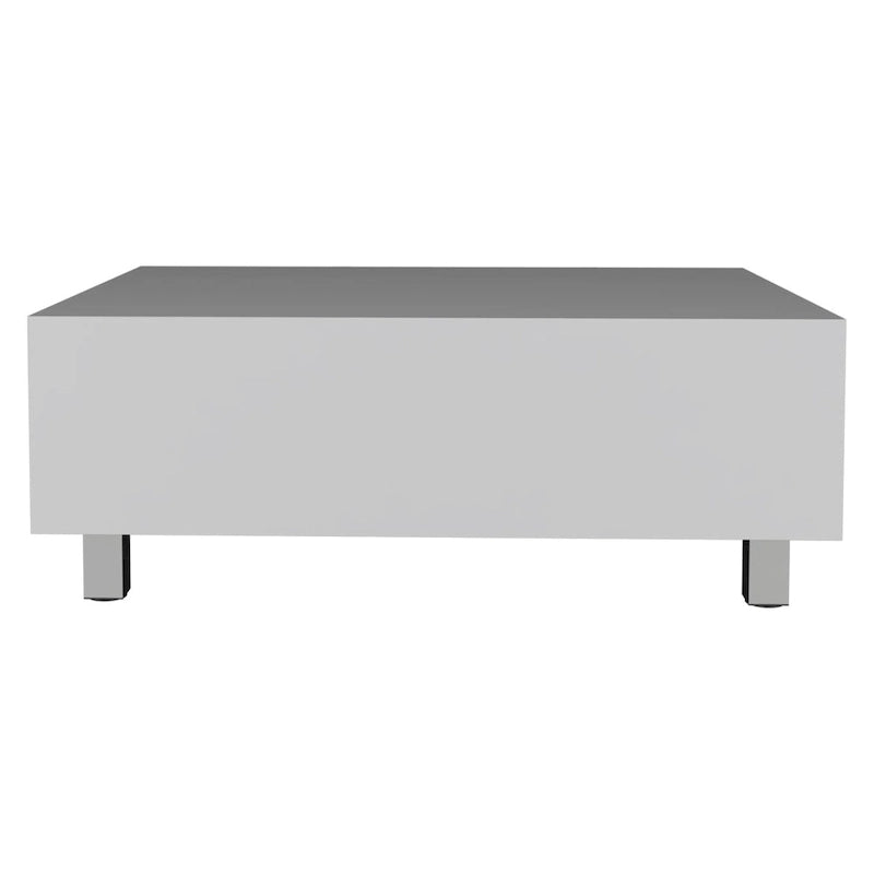 Table basse avec plateau relevable et rangement dissimulé - 4 pieds
