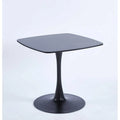 Table à manger ronde à pied central de 80 cm pour 2 à 4 personnes