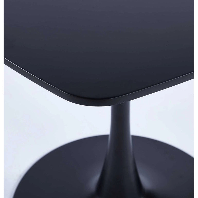 Table à manger ronde à pied central de 80 cm pour 2 à 4 personnes