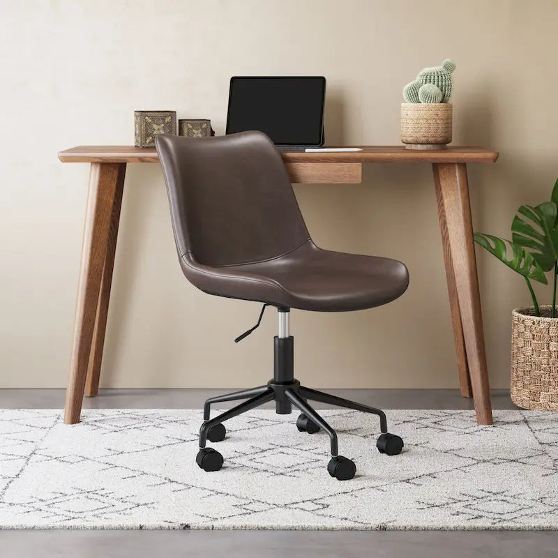 Chaise de bureau moderne Mid-Century - Marron