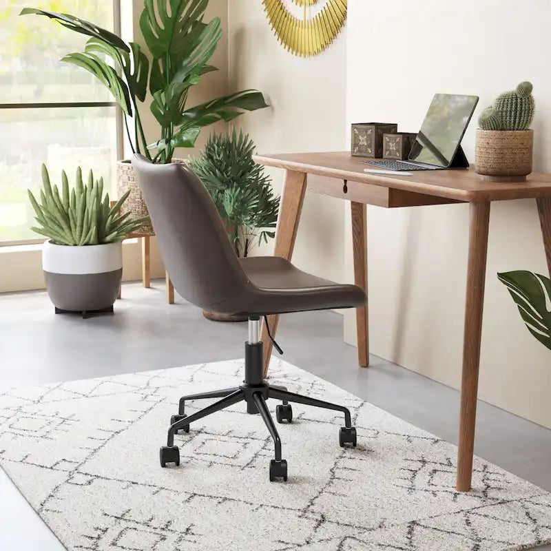 Chaise de bureau moderne Mid-Century - Marron
