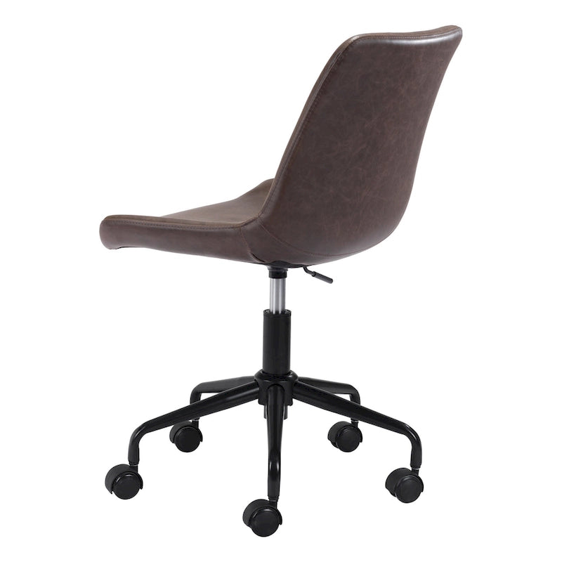 Chaise de bureau moderne Mid-Century - Marron