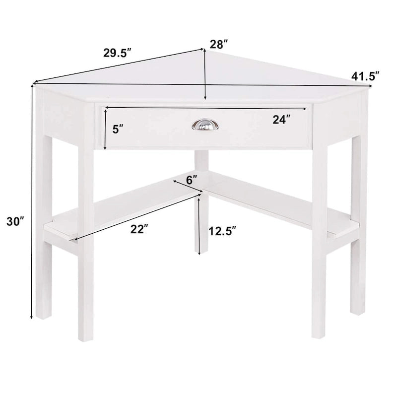Bureau d'angle pour ordinateur en bois, table de travail, bureau d'angle pour ordinateur portable