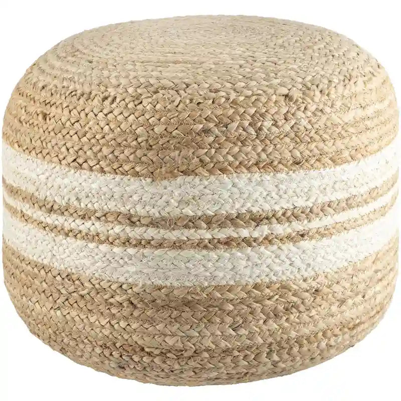 Farmhouse Stripe Pouf