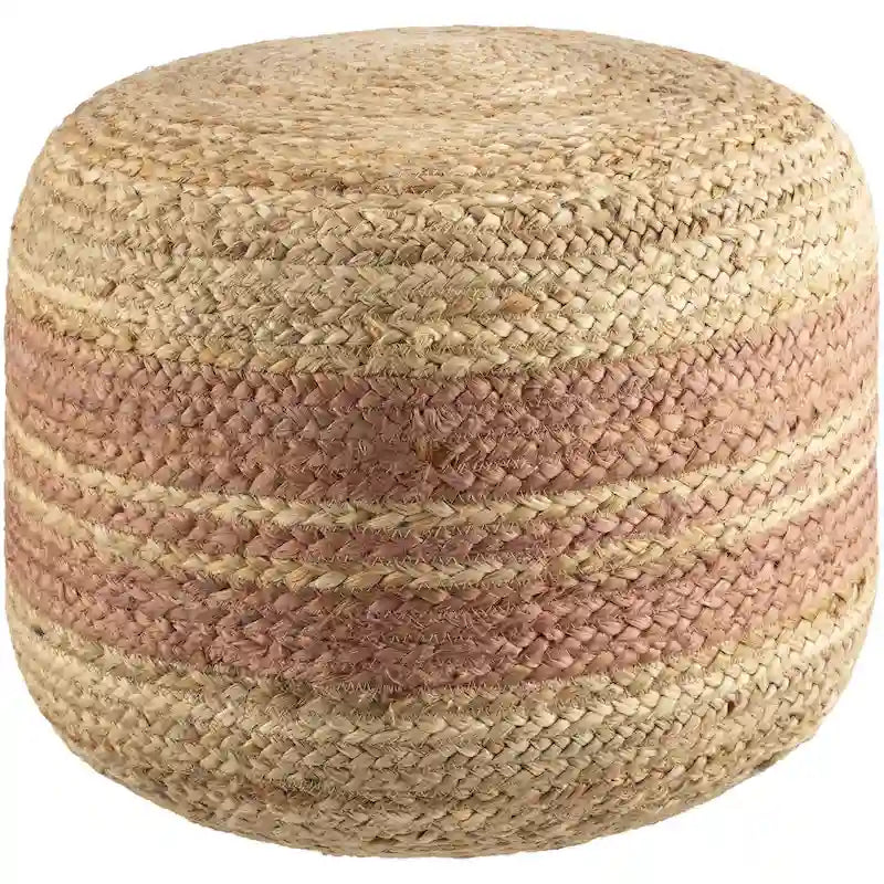 Farmhouse Stripe Pouf