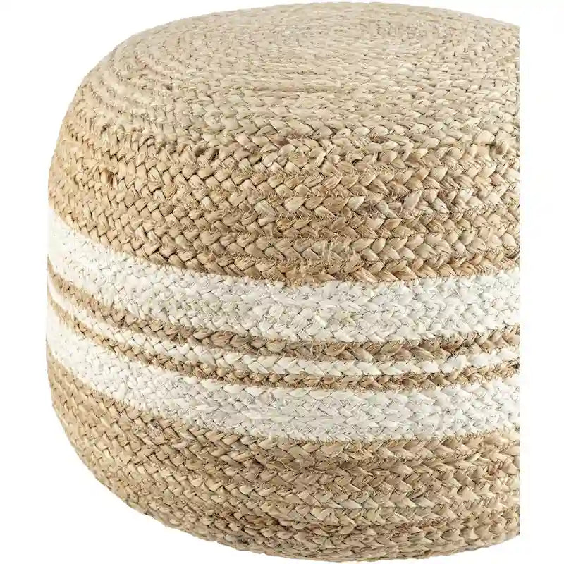 Farmhouse Stripe Pouf