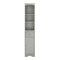 Armoire haute de salle de bain de 72 po avec tiroir et 5 tablettes ajustables