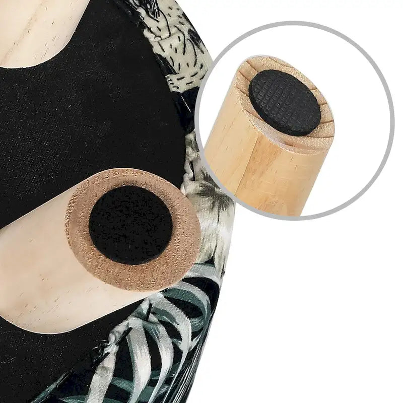 Repose-pieds ottoman rond moderne en velours