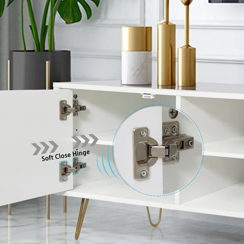 Meuble TV, console TV, meuble de rangement en bois pour divertissement