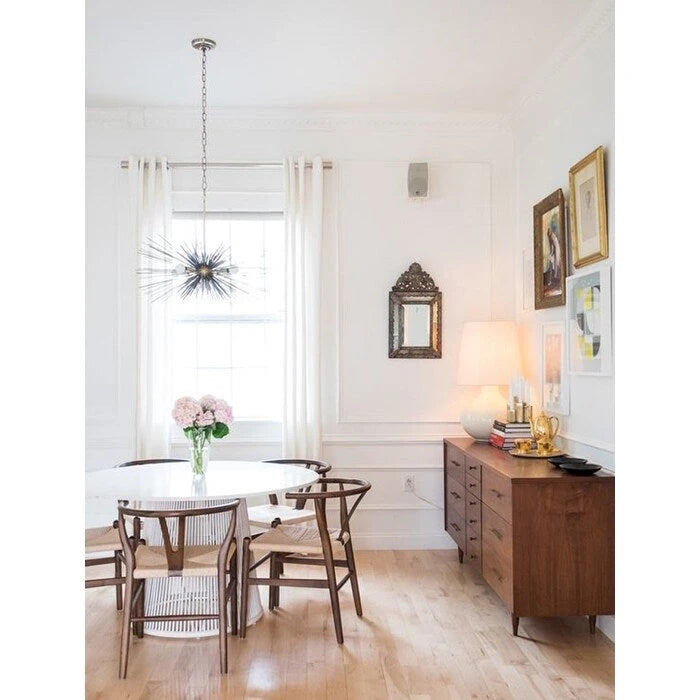 Chaise à accoudoirs rouge moderne en bois, dossier en Y ouvert, contemporaine pour cuisine, salle à manger avec assise tressée