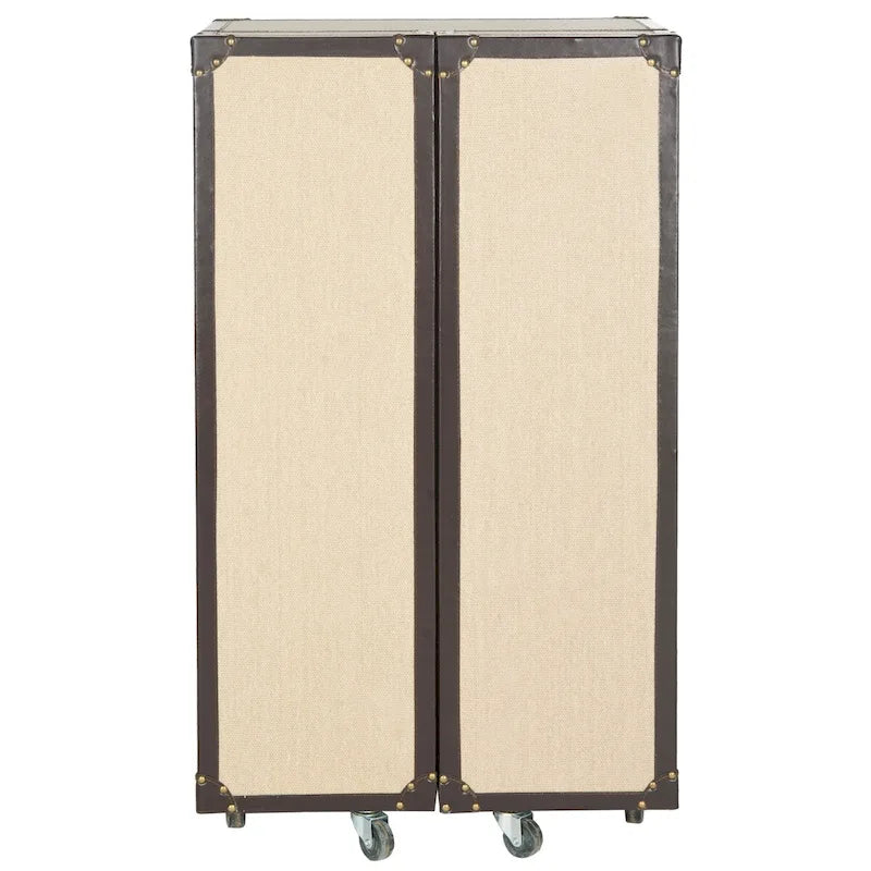 Meuble bar de rangement beige - 24Lx18Px42H