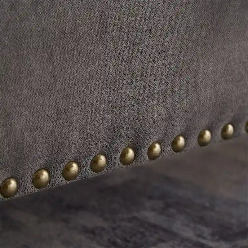 Banc de lit/ottoman de 59 po avec rangement en tissu