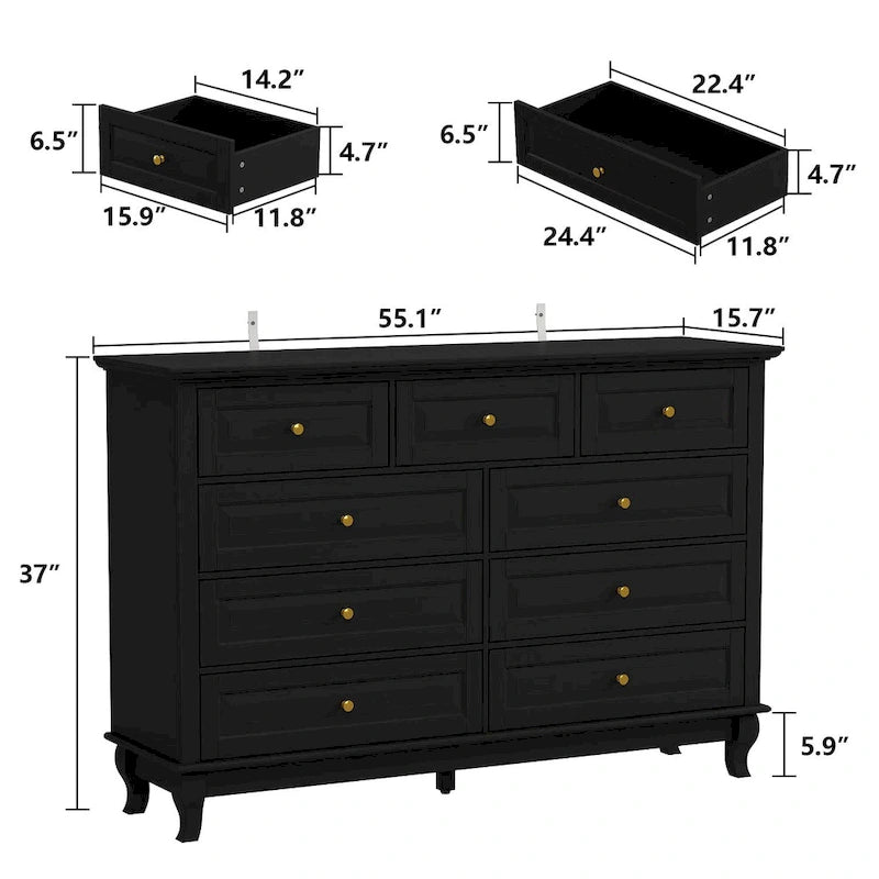 Commode polyvalente 55.1 : Rangement chic pour toute pièce Meuble TV Table d'appoint