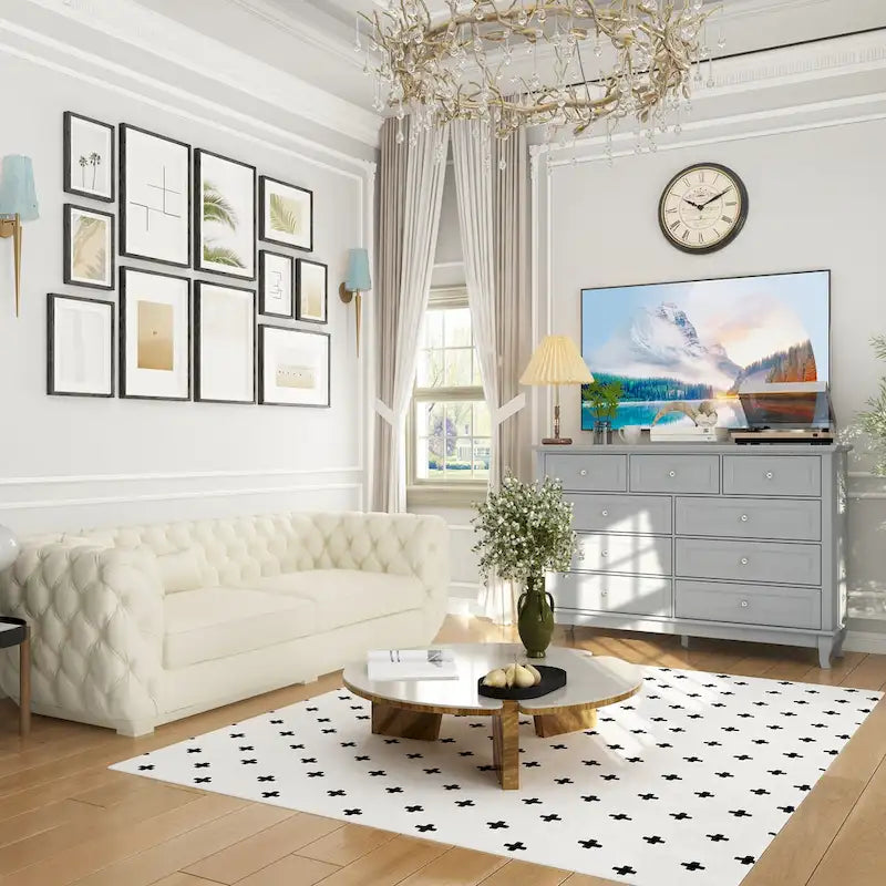 Commode polyvalente 55.1 : Rangement chic pour toute pièce Meuble TV Table d'appoint