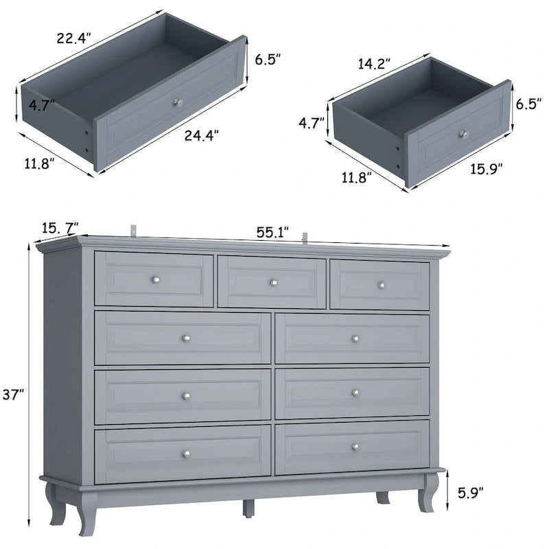 Commode polyvalente 55.1 : Rangement chic pour toute pièce Meuble TV Table d'appoint
