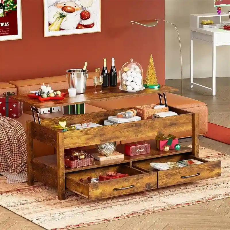 Table basse relevable - 19,7P x 43,3L x 24,8H
