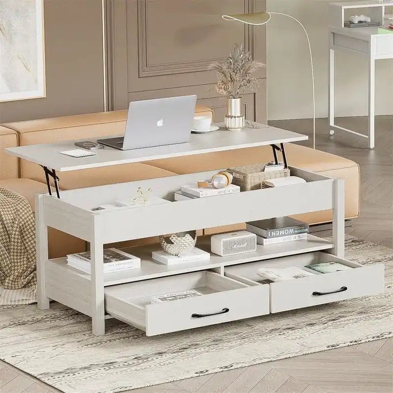 Table basse relevable - 19,7P x 43,3L x 24,8H