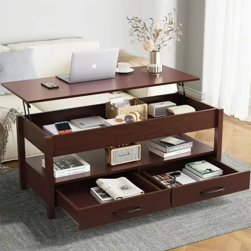 Table basse relevable - 19,7P x 43,3L x 24,8H