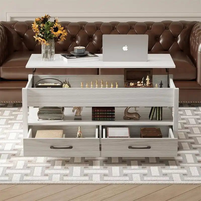 Table basse relevable - 19,7P x 43,3L x 24,8H