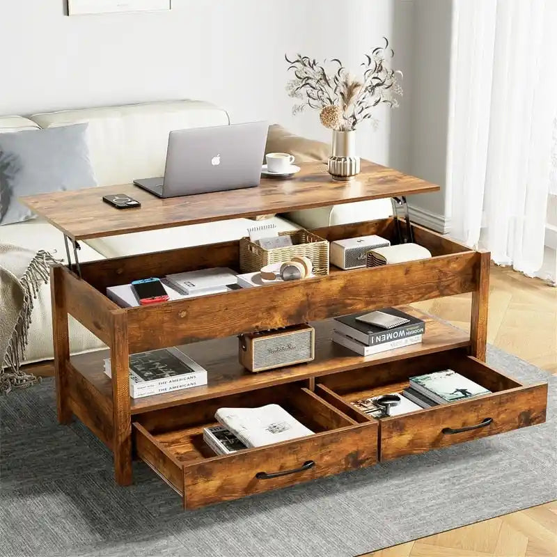 Table basse relevable - 19,7P x 43,3L x 24,8H
