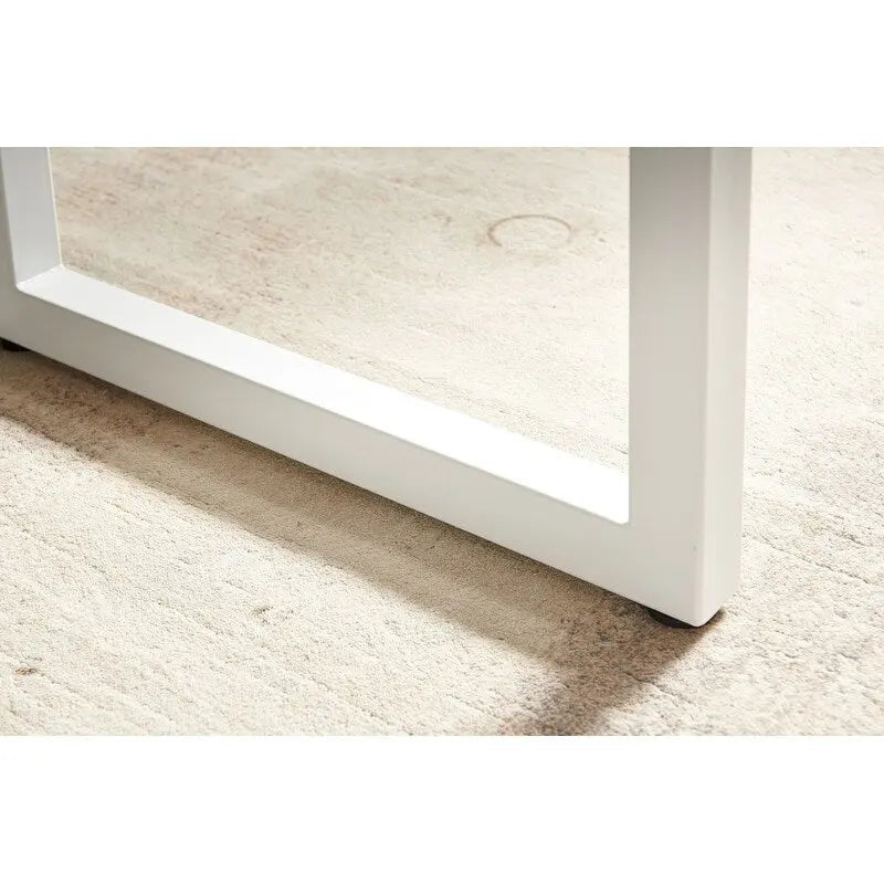 Table à manger extensible carrée 70,86 W avec pied en métal