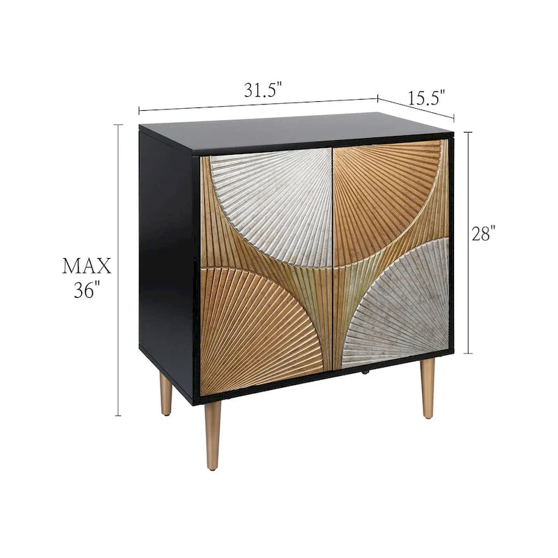 Buffet de salle à manger/salon/chambre à 2 portes avec rangement pour bar - 91,4 cm (H) x 80 cm (L) x 39,4 cm (P)