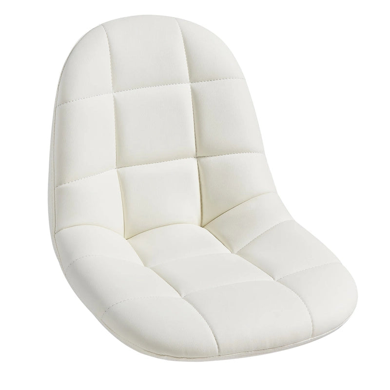 Chaise de bureau à domicile sans accoudoirs, chaise de bureau d'ordinateur réglable en hauteur avec roulettes