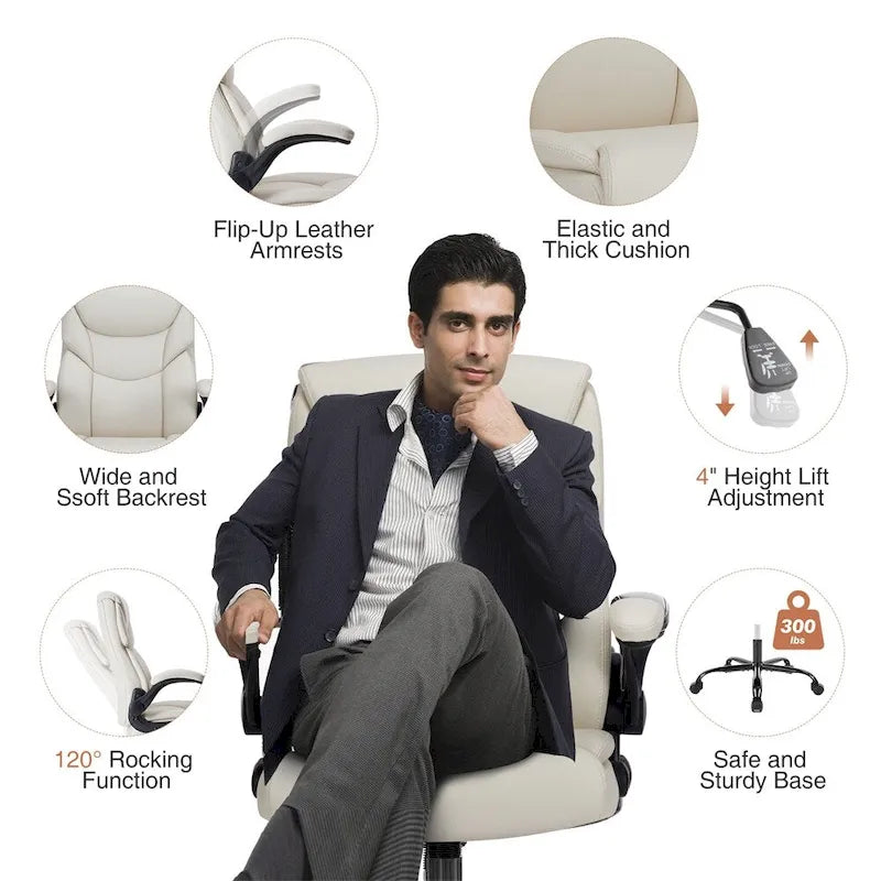 Chaise de bureau ergonomique réglable avec accoudoirs relevables